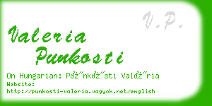 valeria punkosti business card